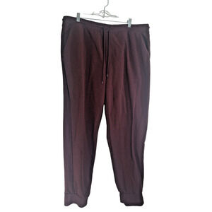 Athletic Men's Burgundy Tapered Sweatpants size 2X 44-46 Athleisure Gym Workout